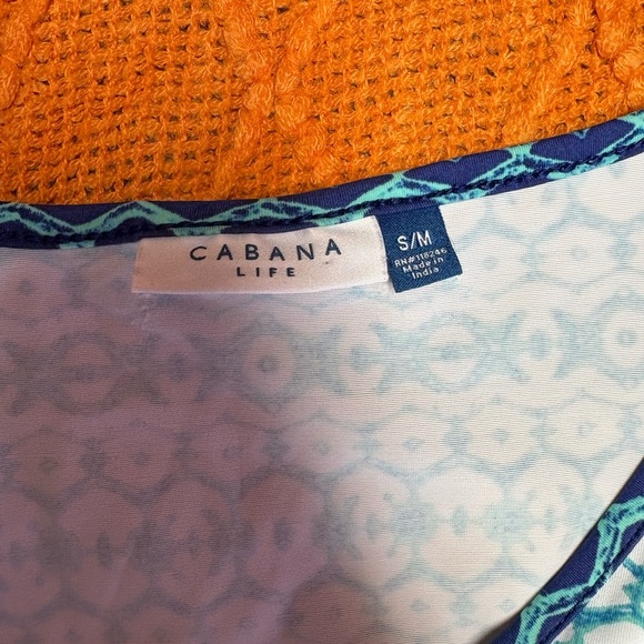 Cabana life Blue and White Patterned Midi Dress - Picture 9 of 10